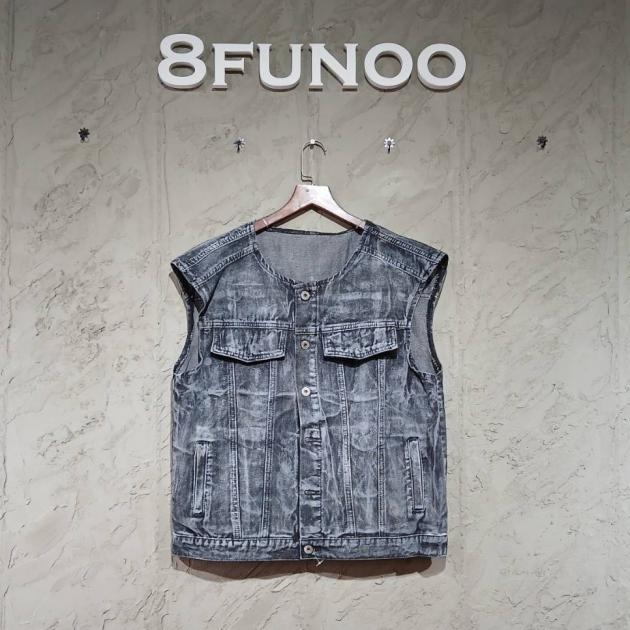 復古工裝牛仔背心