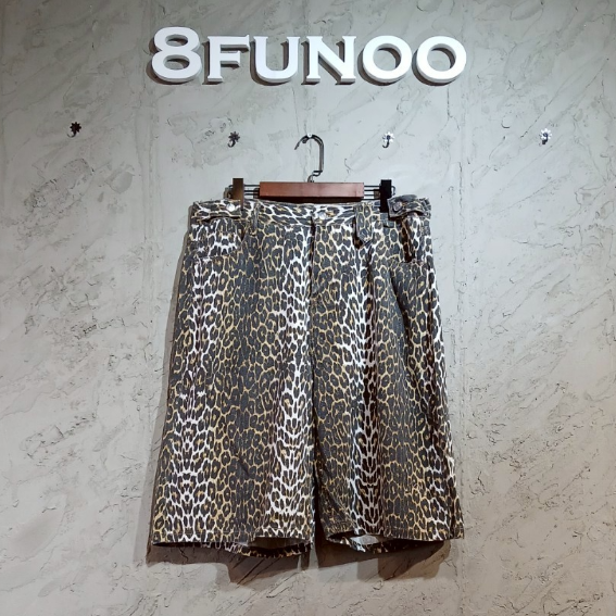 個性豹紋多袋短褲