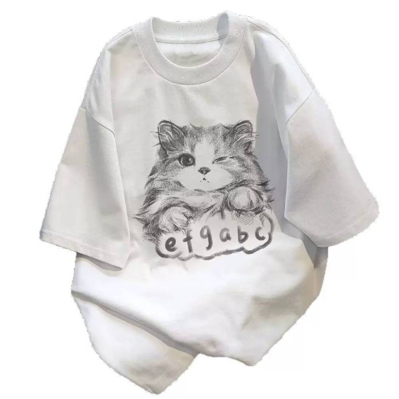 efgabc貓咪短袖T恤