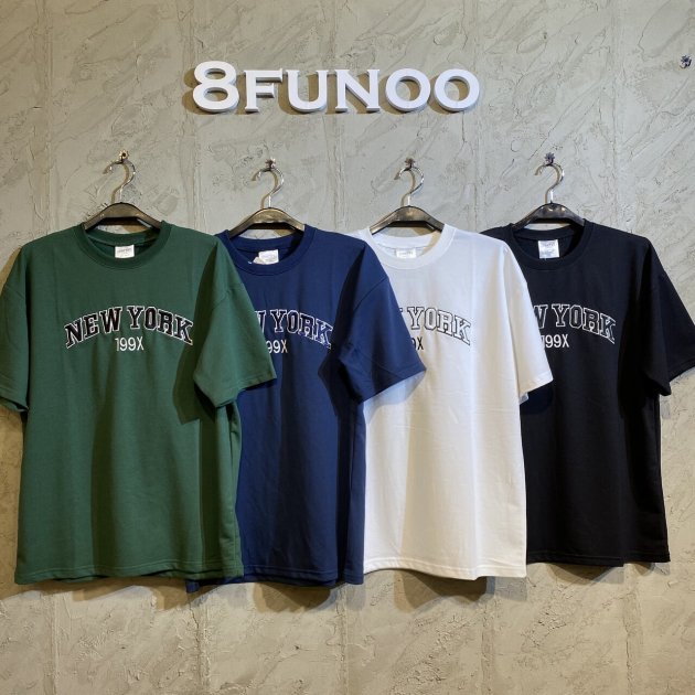 NEW YORK刺繡短袖T恤