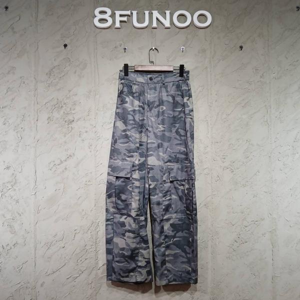 低飽和迷彩工裝長褲