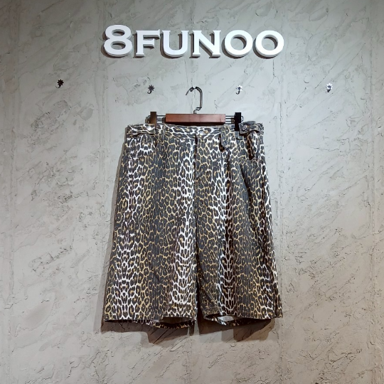 個性豹紋多袋短褲