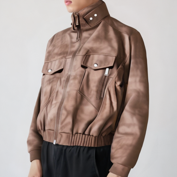 美式復古水洗仿舊工裝外套