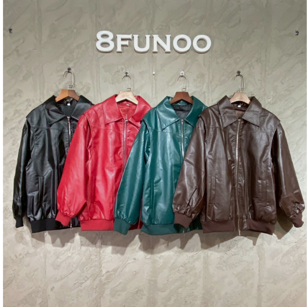 韓版對比車線質感皮外套