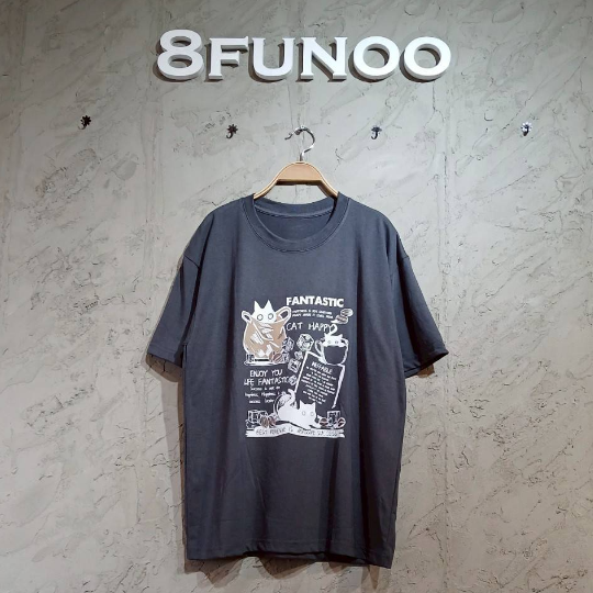 Fantastic咖啡貓短袖T恤