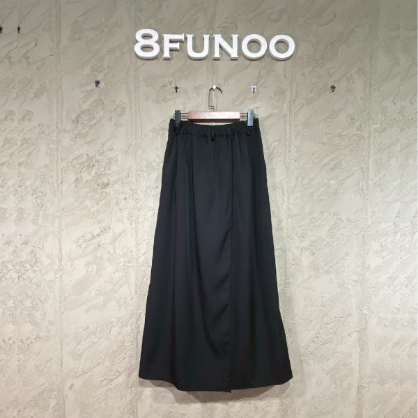 新中式立體疊穿寬腿長褲