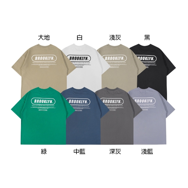 BROOKLYN落肩短袖T恤