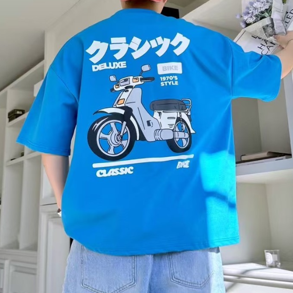 日文復古機車短袖T恤